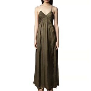Zadig & Voltaire Rayonne Satin Maxi Dress